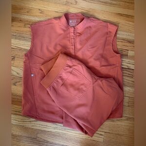 Figs Terracotta Scrub Set